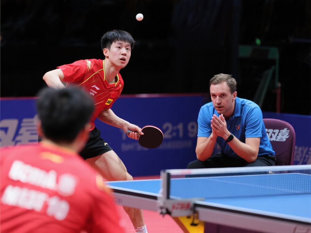 世乒联仁川站精彩对决:陈垣宇挑战达科·约奇克精华 以第五局为例,当时比分胶着,陈垣宇以9: