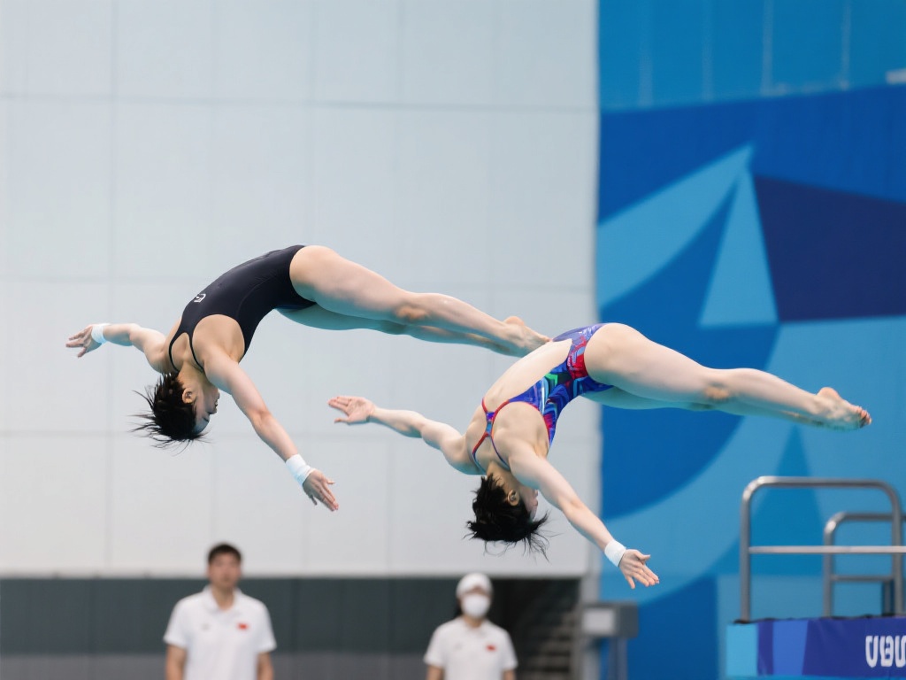 陈芋汐与全红婵联手出击双人赛场 在最近的一次公开训练中,她们的表现再次证